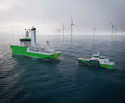 Damen Unveils New Offshore Vessel Charging Concept