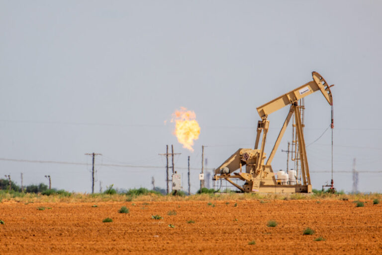 A pumpjack is seen in an oil field on June 27 in Stanton, Texas. Credit: Brandon Bell/Getty Images