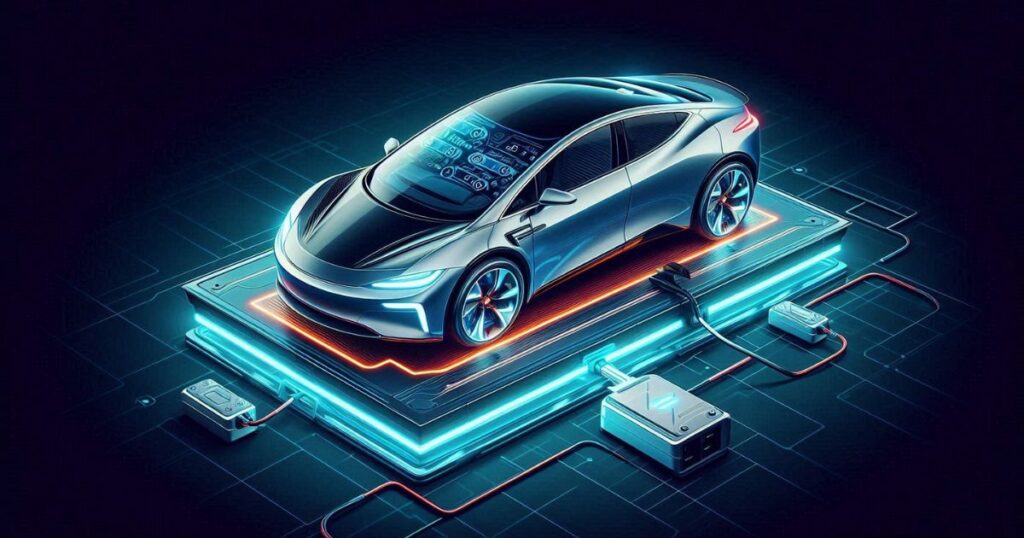 electric car powered by a lithium ion battery