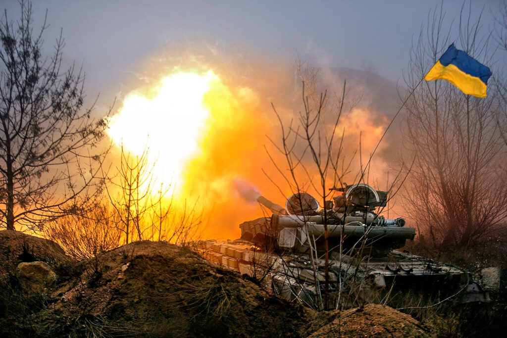 A Ukrainian tank fires at pro-Russian forces in the Donbas region in eastern Ukraine. Russia and pro-separatist forces have controlled the region since 2014, eight years before Russia launched a full-scale invasion of its neighbor. Credit: Courtesy of Ministry of Defense of Ukraine