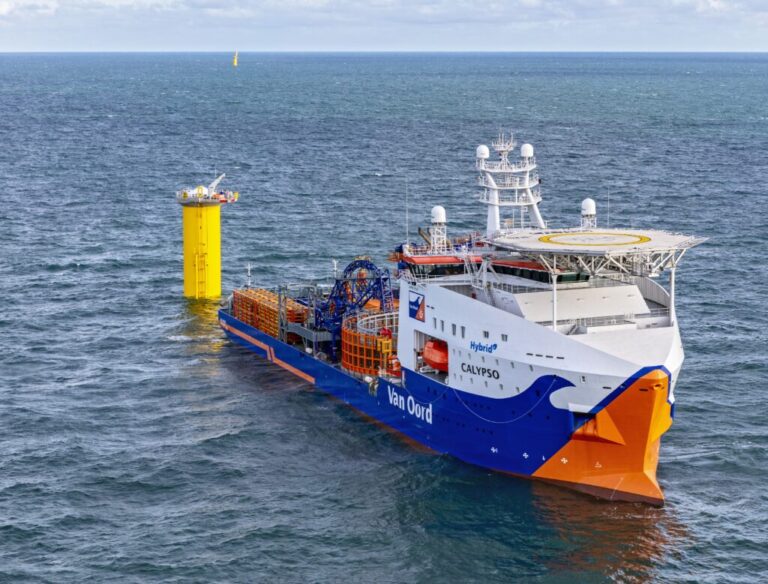 Van Oord’s New, Hybrid Vessel Starts Installing Cables at Sofia Offshore Wind Farm