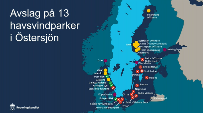 Sweden Rejects 13 Offshore Wind Farms, Green Lights Vattenfall's Poseidon Project