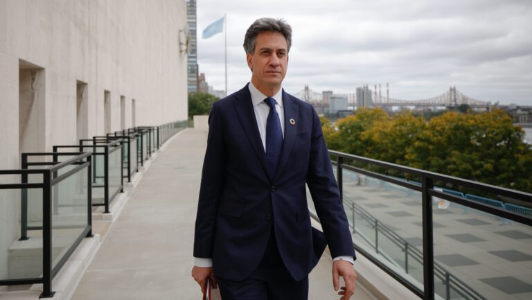 Energy security and net zero secretary Ed Miliband, who is leading the UK