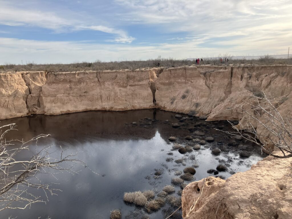 An Oil Well Sinkhole Grows in the Permian Basin