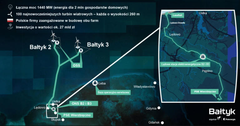 Bałtyk 2 Bałtyk 3 Equinor Polenergia construction phase