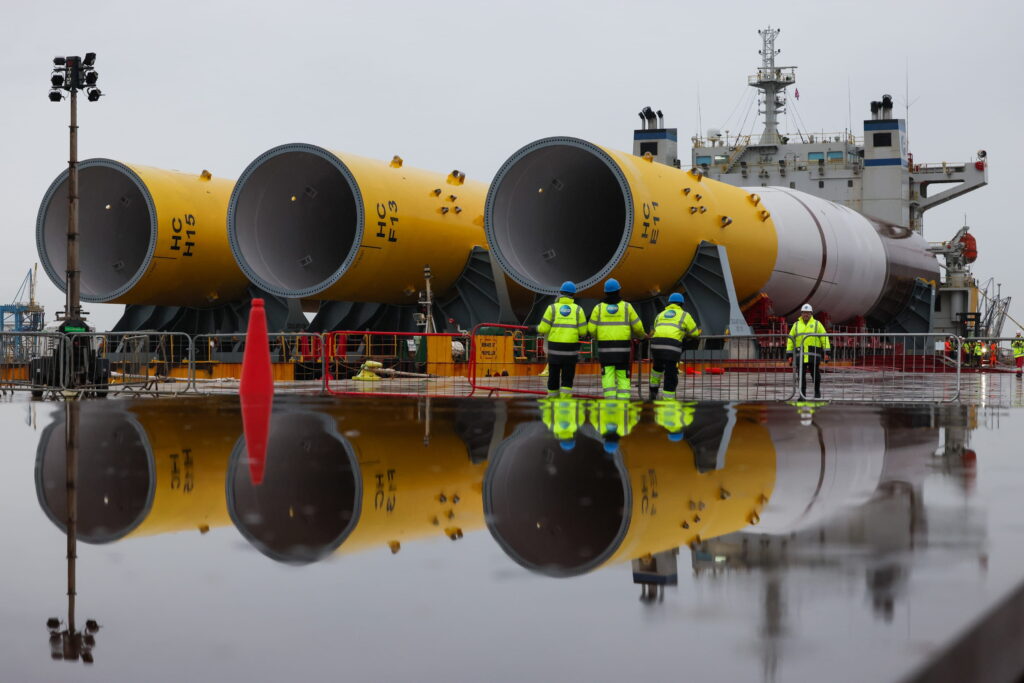 First Hornsea 3 Monopiles Arrive in UK from Spain