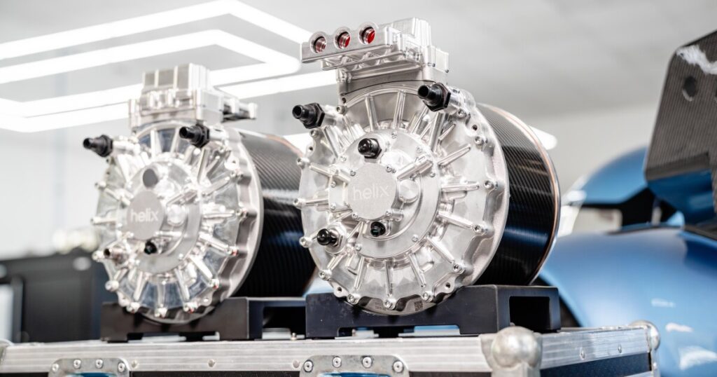 Helix power-dense electric motors power McMurtry's fan car