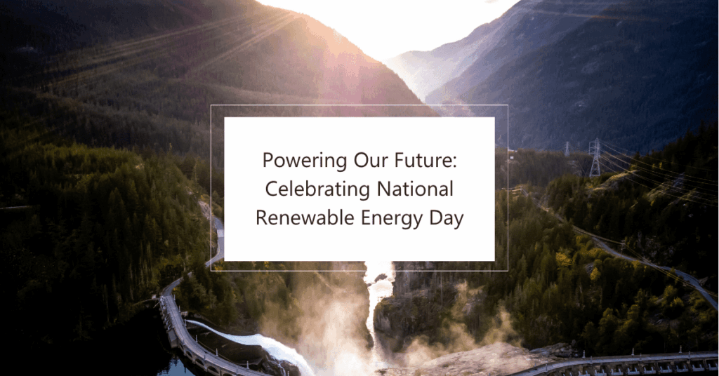 Powering Our Future: Celebrating National Renewable Energy Day