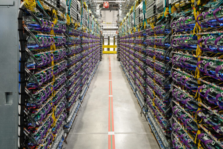 A look inside Google’s New Albany data center in Central Ohio. Credit: Google