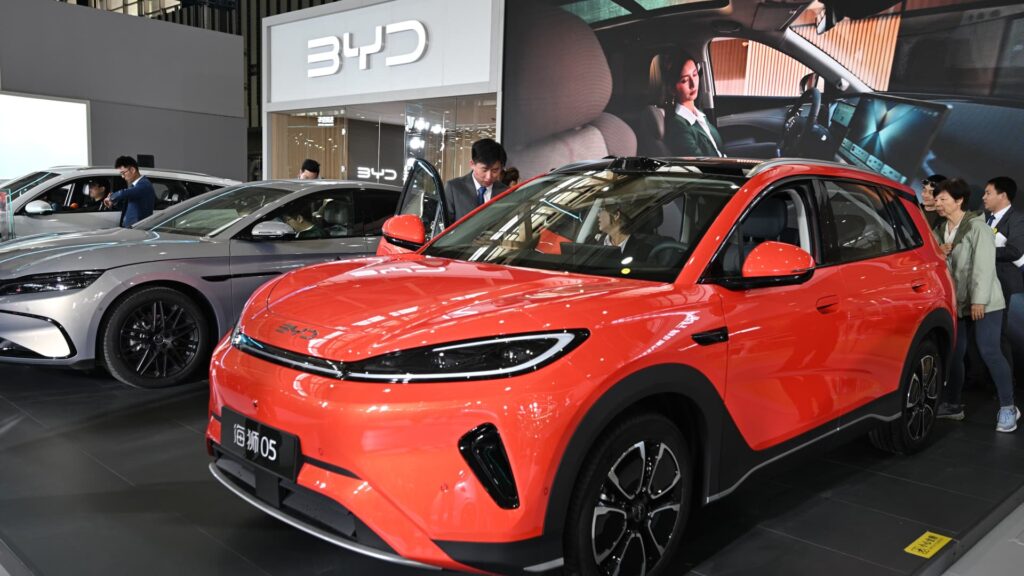 BYD's passenger EV sales drop for an eighth month as competition heats up