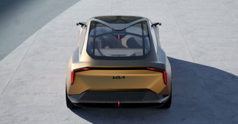 Kia's cyber-inspired electric sports car is 90% production-ready