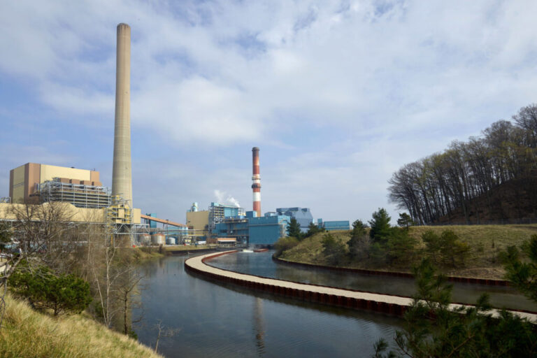 A view of the J.H. Campbell coal-fired power plant in West Olive, Mich. Credit: Consumers Energy