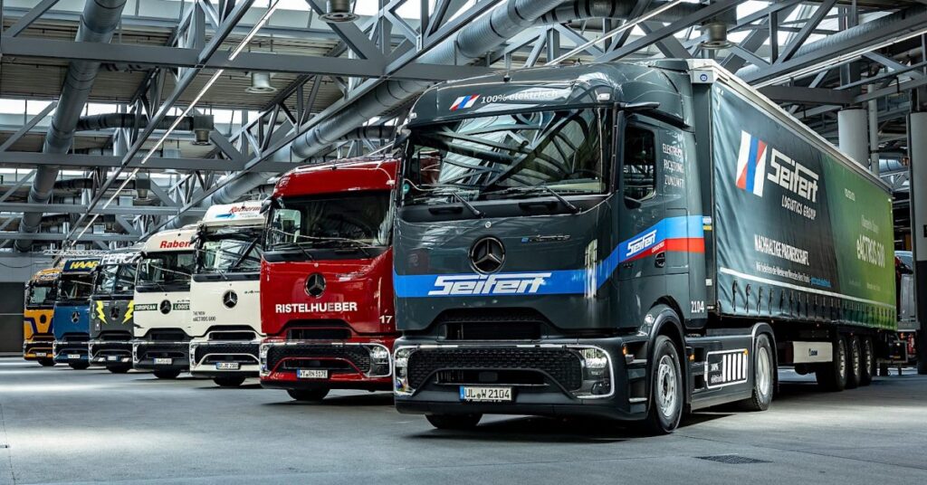 Mercedes posts Tesla-like efficiency at 36 tons in a German winter
