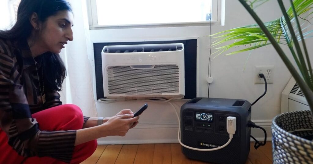 Plug-in batteries kept NYC renters cool during record…