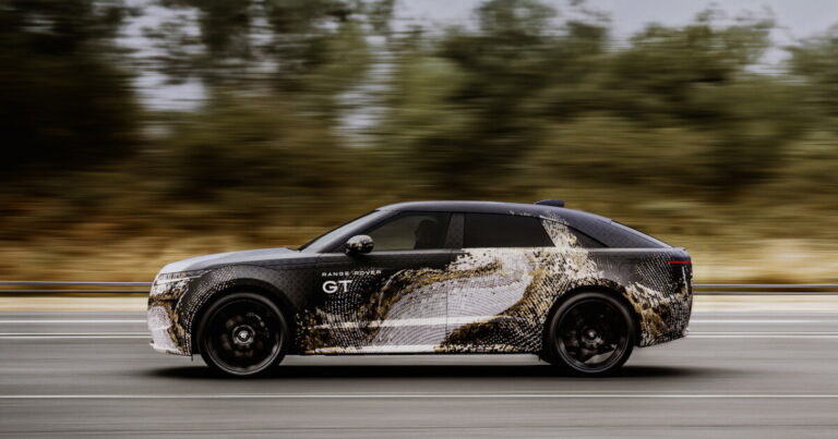 Range Rover GT flashes a sneak peek of its car-like silhouette