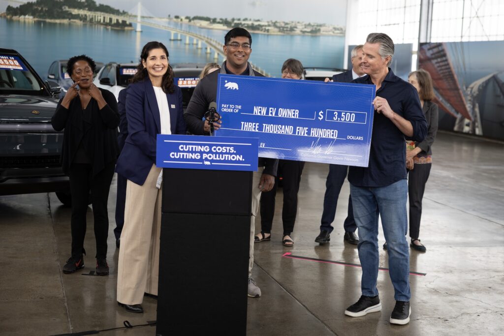 Governor Newsom announces $3,500 instant rebates now available for Californians buying their first zero-emission vehicle