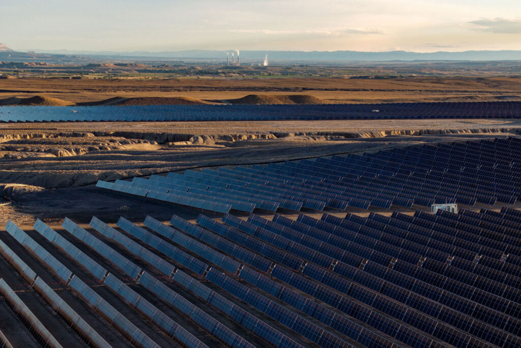 Green River Energy Center in Emery County, Utah, includes 400 megawatts of solar. Credit: rPlus Energies