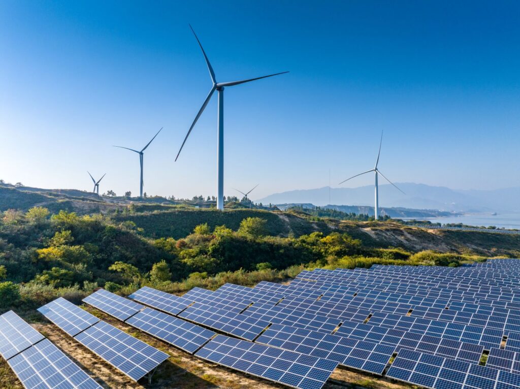 Wind and solar farm