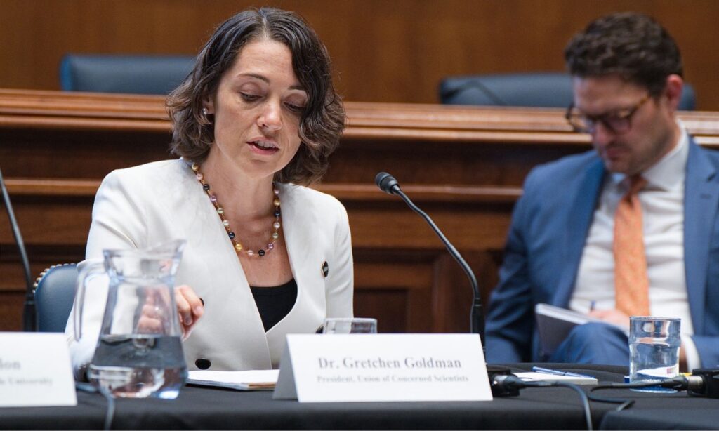 Dr. Gretchen Goldman testifies before the US Senate Environment and Public Works committee Tuesday, September 29, 2026.