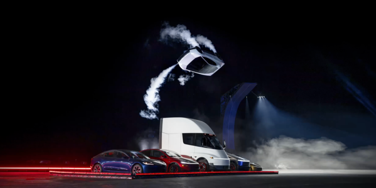 Revealed! New Tesla Roadster Takes Flight with SpaceX Thrusters