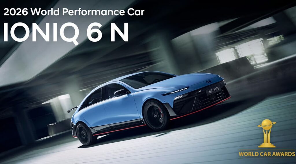 Hyundai IONIQ 6 N Crowned 2026 World Performance Car - CleanTechnica